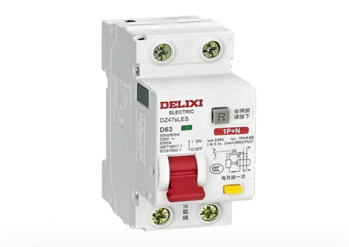 德力西DZ47sLES-63 D型系列 窄体漏电断路器